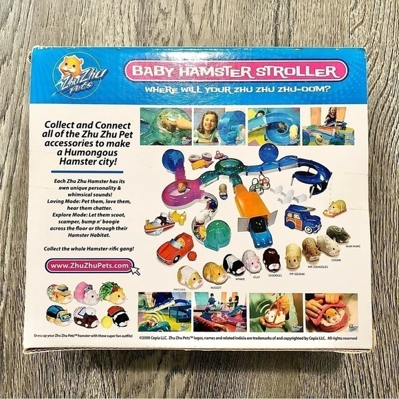 CEPIA Zhu Zhu Pets Baby Hamster Stroller 1 Two Seat Baby Stroller Toy Babies NIB - Picture 5 of 5